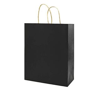 Small Each 100 Pack Brown&Color Craft Paper Gift bags with Handles Bluk for Birthday Party Favors Christmas