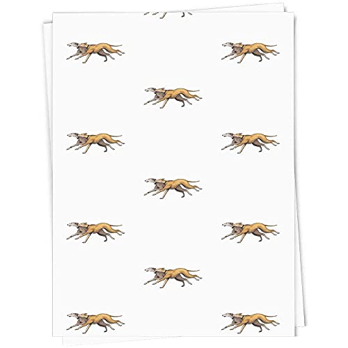 Azeeda A1 'Running Greyhounds' Gift Wrap/Wrapping Paper Sheet (GI00040127)