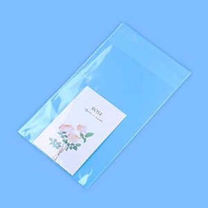 iMailer 500 Count - 5" x 7" Self Seal Clear Cello Cellophane Resealable Plastic Poly Bags for A2 A4 A6 Cards & Envelopes, Bakery, Cookies, Candies