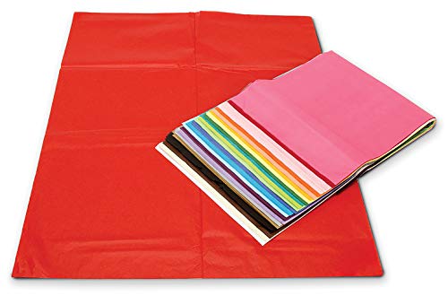 Darice 100-Piece Premium Quality Tissue Gift Wrapping Paper Crafts, Packing and More, 1 Pack, Colors May Vary