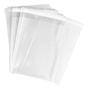 UNIQUEPACKING 50 Pcs 11 7/16 X 14 5/16 Clear Resealable (1.6mil) Cello/Cellophane Bags Sleeves Good for 11x14 Photos, Art Prints, Posters