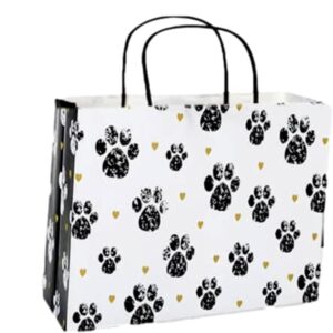 Pooch Paw Doogie Print Paper Large Shopper Gift Bag Quantity of 5