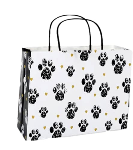 Pooch Paw Doogie Print Paper Large Shopper Gift Bag Quantity of 5