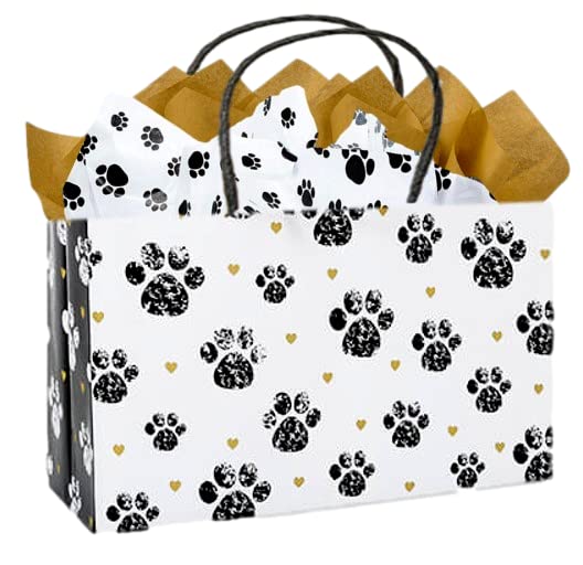 Pooch Paw Doogie Print Paper Large Shopper Gift Bag Quantity of 5