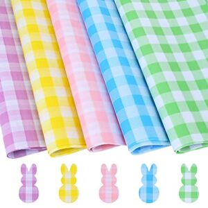bolsome 50 sheets spring pastel tissue paper buffalo plaid wrapping paper pink yellow blue green purple gift tissue paper for home diy gift bags spring easter birthday decoration, 20 x 30inch
