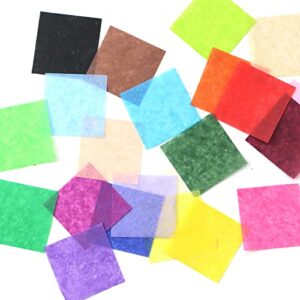 RYKOMO 6000 Sheets Tissue Paper Squares, 30 Assorted Colors Art Rainbow Tissue Paper Tissue Mosaic Squares for DIY Projects Arts Craft Scrapbooking Classroom Activities (3 x 3cm)