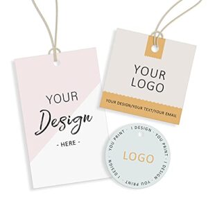 custom hang tags with string for gift clothing product price,personalized lable tag with your image logo & text, gift thank you tag for christmas wedding birthday party