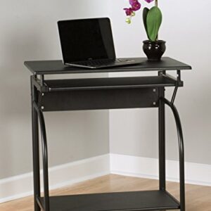 OneSpace Stanton Computer Desk with Pullout Keyboard Tray, Black