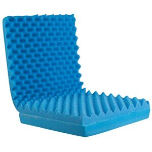 dmi egg crate sculpted foam car seat cushion, office chair cushion relieves back pain, tail bone pain, sciatica, 32 x 18 x 3, full back