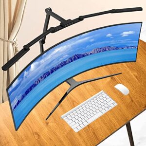 epabina transformable led desk lamp, 41.5″ large architect desk lamp with clamp, desk light with 3 light bars for home office, 24w auto dimming office lighting table light for l shaped desk