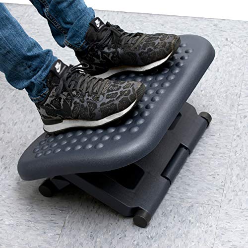 Mind Reader LEGUP-BLK Rest, Ergonomic Foot, Pressure Relief for Comfort, Back, and Body, Black