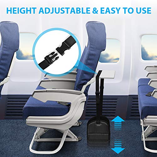 Airplane Footrest - Travel Foot Rest (Thickened Memory Foam), Airplane Travel Accessories, No Clashing Foot Hammock & Portable Plane Leg Rest, Provides Relaxation and Comfortable for Long Flight