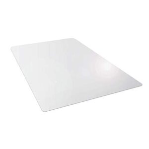 amazon basics vinyl office chair mat for hard floors, 47 x 59 inches, clear