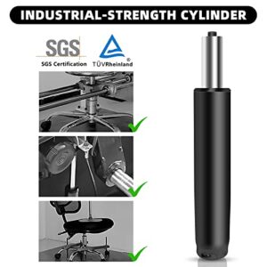 5.5 inch Office Chair Gas Lift Cylinder-Office Chair Replacement Parts,Universal Size Fits Most Chairs,Heavy Duty Gas Lift Hydraulic/Pneumatic Piston for Office Chair (Black)