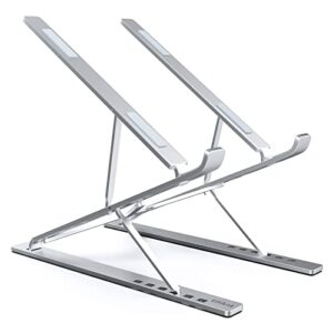 elfant laptop stand adjustable portable aluminum for 10″ – 17″ laptop tablet