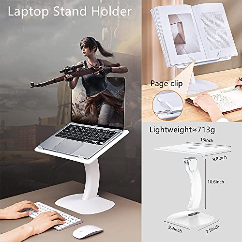 SOARCHICK Portable Laptop Stand New Lap Desk for Laptop Adjustable Computer Stand Laptop Riser Mount for Bed Sofa Couch Car Seat Floor Foldable Tray Table Pad Ergonomic Notebook Holder for Kids Adults