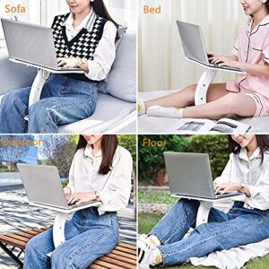 SOARCHICK Portable Laptop Stand New Lap Desk for Laptop Adjustable Computer Stand Laptop Riser Mount for Bed Sofa Couch Car Seat Floor Foldable Tray Table Pad Ergonomic Notebook Holder for Kids Adults