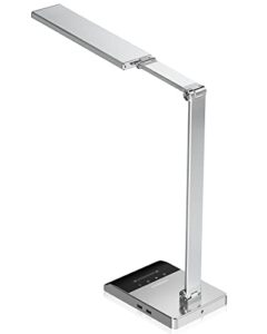 lepower desk lamp, 18w led desk lamps for home office, reading desk lamp with usb charging ports, eye-caring, touch study lamp with 3 timing modes, 35 lighting modes, desk lamp for office, study, dorm