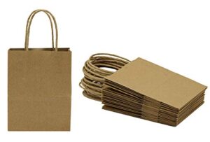 creative hobbies® small kraft paper gift handle bags – weddings, favors, goody bags – wholesale pack of 13 bags
