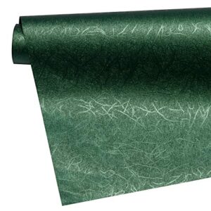 WRAPAHOLIC Wrapping Paper Roll - Mini Roll - 17 Inch x 16.5 Feet - Reversible Green and Black for Birthday, Holiday, Wedding, Baby Shower