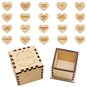couples gifts date night games ideas date night box dice cheeky gift date night fun gag gift, love box with 20 tokens, naughty activity valentine’s adult humor, wedding anniversary birthday gifts