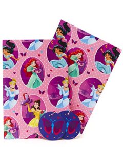 disney princess wrapping paper – girls wrapping paper – kids wrapping paper, multicolor