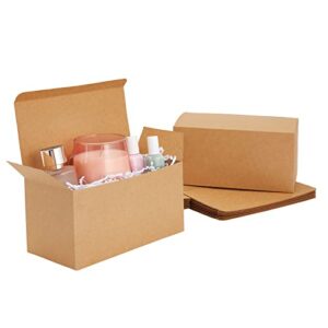 Kraft Paper Tumbler Boxes for Gift Wrapping, Shipping, Party Favors (9 x 4.5 x 4.5 In, 20 Pack)