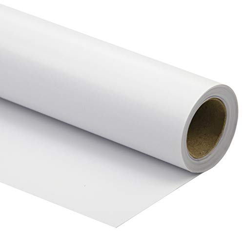 RUSPEPA White Wrapping Paper Solid Color for Wedding, Birthday, Shower, Congrats, and Holiday - 30 inches x 32.8 feet