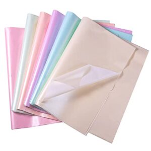 kinbom 30 sheets 19.7×13.8 inch tissue papers, 6 metallic color tissue paper pearlescent shimmer paper wrapping tissue paper bulk for holiday birthday party decoration wedding