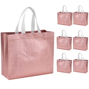 tendwarm 6 pcs gift bags reusable large gift bag with handles for party wedding