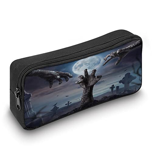 Zombie Hand in Halloween Night Pencil Case Pencil Pouch Coin Pouch Cosmetic Bag Office Stationery Organizer