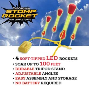 Stomp Rocket Original Refill - 2 Ultra LED Rockets Only, Soar 100ft in The Air - Fun Outdoor Toy for Kids Day and Night - Gift for Boys and Girls Age 5+ Years Old