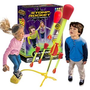 Stomp Rocket Original Refill - 2 Ultra LED Rockets Only, Soar 100ft in The Air - Fun Outdoor Toy for Kids Day and Night - Gift for Boys and Girls Age 5+ Years Old
