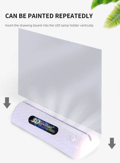 Magic 3D Luminous Eraseable, Drawing Board, Preschool Kids 3 and up. Educational Fun Learning! Boys and Girls