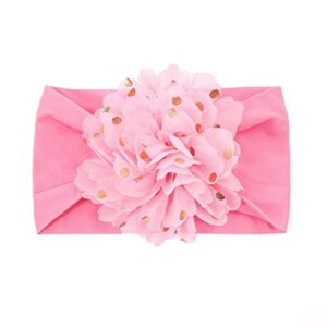 floral toddler infant baby girls hair accessories flowers hairband 3 years delicate personalized headgear (n, one size)