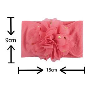 Floral Toddler Infant Baby Girls Hair Accessories Flowers Hairband 3 Years Delicate Personalized Headgear (N, One Size)