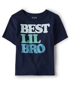the children’s place,and toddler boys short sleeve graphic t-shirt,baby-boys,lil bro,12-18 months
