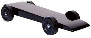 pinewood pro pine derby car kit with pro graphite – painted and weighted – black barracuda