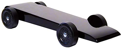 Pinewood Pro Pine Derby Car Kit with PRO Graphite - Painted and Weighted - Black Barracuda