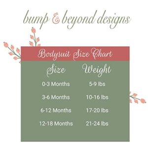 Bump and Beyond Designs Can't Wait to Meet You, Pregnancy Announcement to Grandparents (White, 0-3 Months)