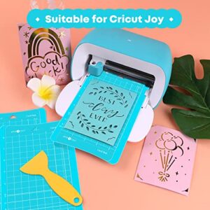 HTVRONT Card Mat for Cricut Joy - 3 Pack 4.5"x6.5" Card Mat, Durable Sticky & Reusabe Card Mats for Cricut Joy, Sticky Blue Card Mat Replacement Accessories for Cricut Joy