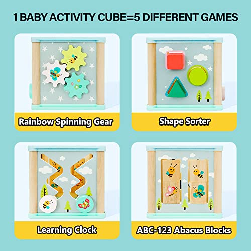 Jade Hare Wooden Activity Cube（3+）