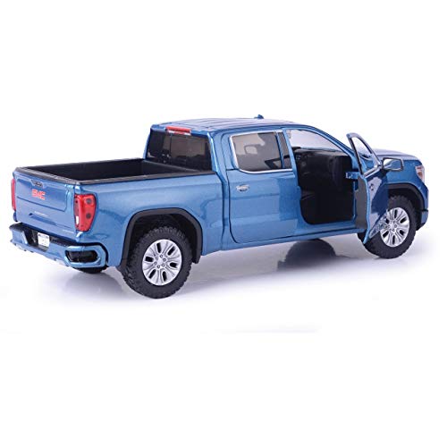 2019 GMC Sierra 1500 Denali Crew Cab - Blue 1:24-1:27 Scale Diecast Model by Motormax 79362