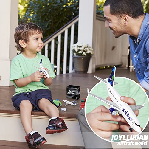 Joylludan Model Planes Jet Blue Model Airplane Toy Plane Aircraft Model for Collection & Gifts