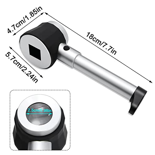 Mexi Handheld 10X Magnifier Loupe Optical Glass Magnifying Glass with Light Scale Magnifying Jewelry Loupe with Measure Scale