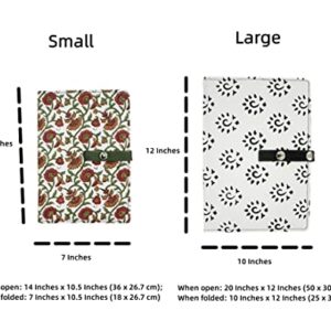 Yarn Ave Knitting Pattern Holder Fold-Up Style Knitting Chart Keeper Knitting Progress Keeper with 3 Small Magnets, 1 Large Magnet Strip and 1 Pen, Small Size - 7 x 10.5 Inches, Wine