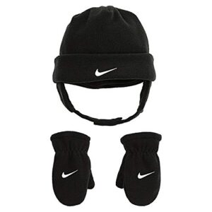 nike swoosh baby fleece cap gloves set (infant/toddler)