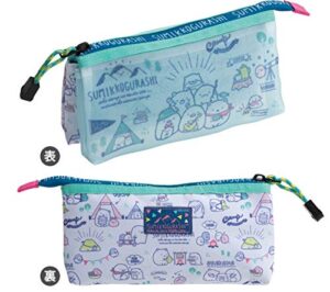 sumikko gurashi twin zipper pencil case pen pouch : camping py83101