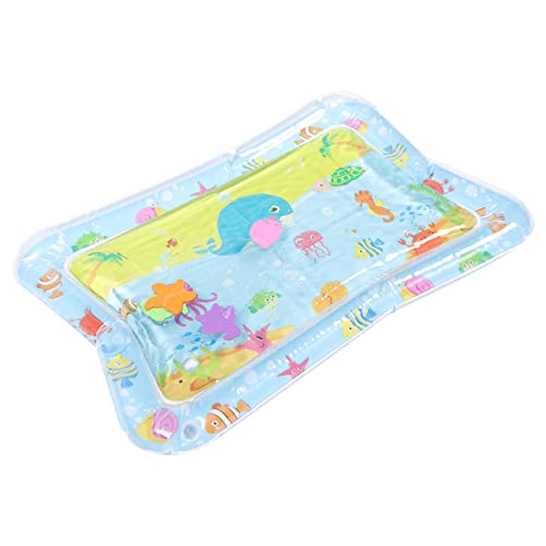 jojofuny ser of 2 Inflatable Tummy Time Water mat Infants Tummy time Toys for Babies 0- 6 Months Tummy time Water mat Water Mat Inflatable