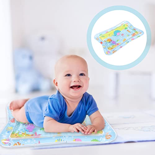 jojofuny ser of 2 Inflatable Tummy Time Water mat Infants Tummy time Toys for Babies 0- 6 Months Tummy time Water mat Water Mat Inflatable